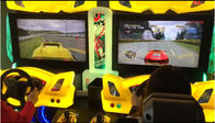 دستگاه بازی سکه دارای Outrun Car Racing Video Game Machine برای 1-4 Player