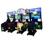 ماشین بازی فلش اسب فایبرگلاس فلزی / دستگاه بازی ویدیویی Go Go Jockey